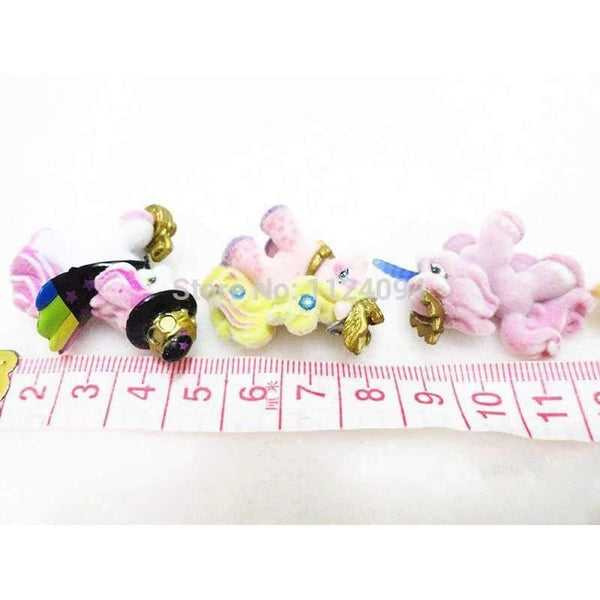 Planet Gates Simba Filly Butterfly Witchy Stars Unicorn ect. Toy Little Horse 3CM Mini Horses Kids Animal Action Dolls 10pcs/lot