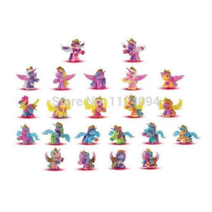 Planet Gates Simba Filly Butterfly Witchy Stars Unicorn ect. Toy Little Horse 3CM Mini Horses Kids Animal Action Dolls 10pcs/lot