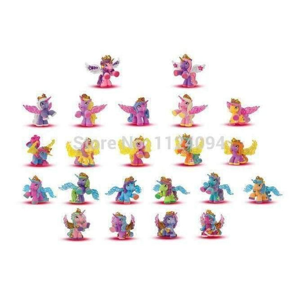 Planet Gates Simba Filly Butterfly Witchy Stars Unicorn ect. Toy Little Horse 3CM Mini Horses Kids Animal Action Dolls 10pcs/lot