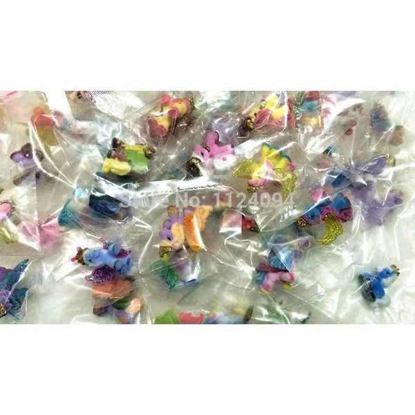 Planet Gates Simba Filly Butterfly Witchy Stars Unicorn ect. Toy Little Horse 3CM Mini Horses Kids Animal Action Dolls 10pcs/lot