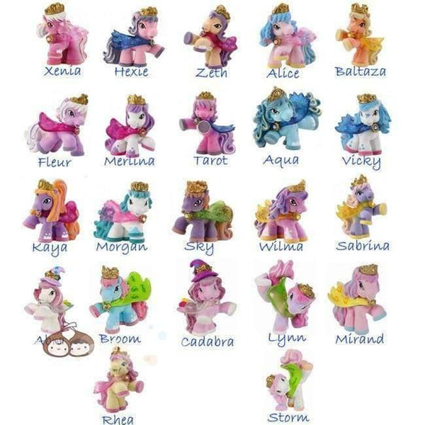 Planet Gates Simba Filly Butterfly Witchy Stars Unicorn ect. Toy Little Horse 3CM Mini Horses Kids Animal Action Dolls 10pcs/lot