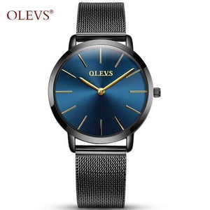 Planet Gates Simple lady blue Watch Men Women watches OLEVS Luxury brand Quartz High quality relogio masculino Ultrathin Clock Unisex Lovers watch saat