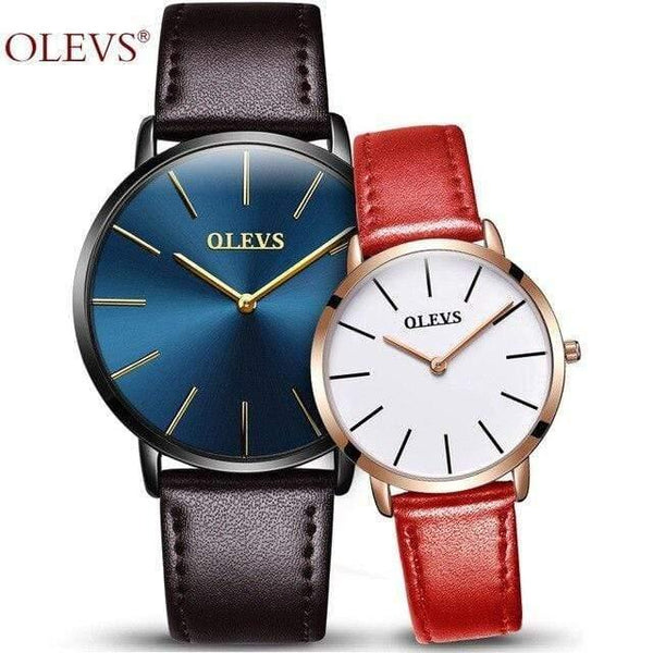 Planet Gates Simple Lovers BR Couple watches For Lovers luxury top brand waterproof casual style New Fashion Ultrathin Quartz Leather watch High quality