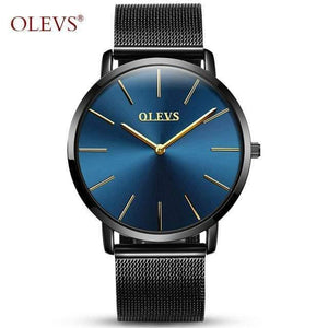 Planet Gates Simple men blue Watch Men Women watches OLEVS Luxury brand Quartz High quality relogio masculino Ultrathin Clock Unisex Lovers watch saat