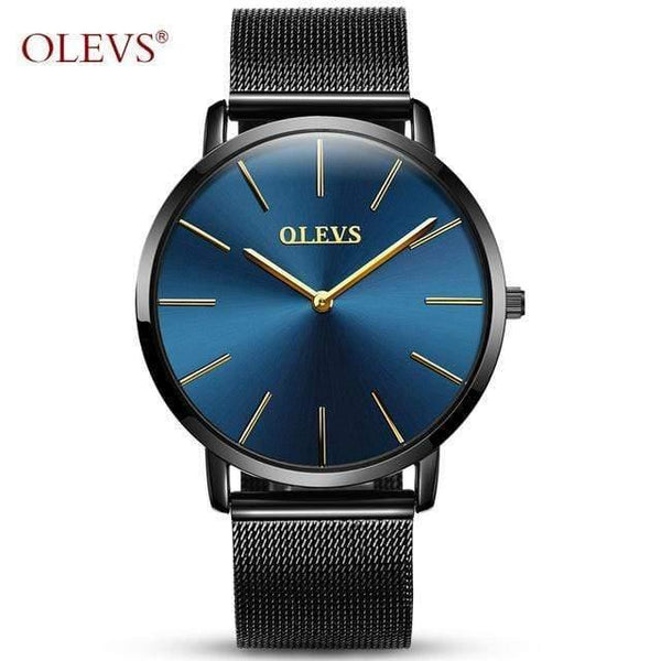 Planet Gates Simple men blue Watch Men Women watches OLEVS Luxury brand Quartz High quality relogio masculino Ultrathin Clock Unisex Lovers watch saat
