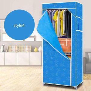 Planet Gates Simple Non-Woven Fabric Wardrobes Clothe Storage Portable Lockers Closet Sundries Dust-Proof Storage Cabinet Furniture Bedroom