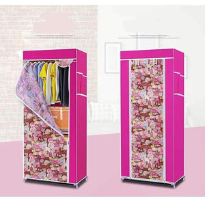 Planet Gates Simple Non-Woven Fabric Wardrobes Clothe Storage Portable Lockers Closet Sundries Dust-Proof Storage Cabinet Furniture Bedroom