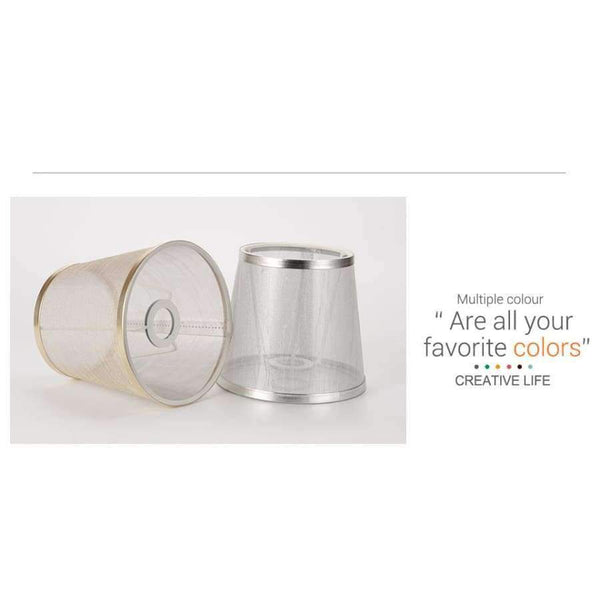 Planet Gates Simple Style Handmade Lamp Shade Modern Transparent Lampshade Golden Silver Colors Light Shade for E14 Chandeliers Wall Lights