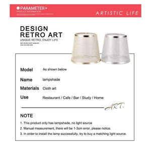 Planet Gates Simple Style Handmade Lamp Shade Modern Transparent Lampshade Golden Silver Colors Light Shade for E14 Chandeliers Wall Lights