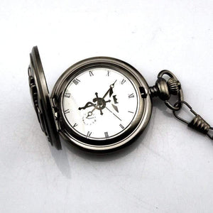 Planet Gates Simple style no box Pocket Watch Men's Quartz Watch Cosplay Edward Elric with Chain Anime Boy Gift Relogio Masculino