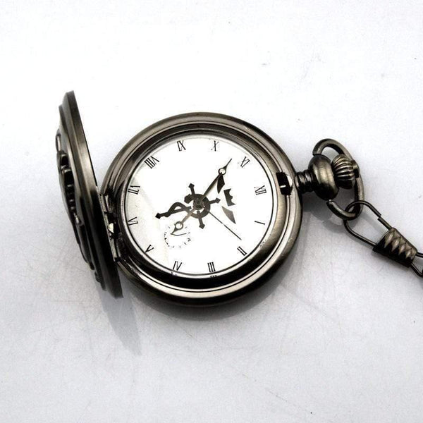 Planet Gates Simple style no box Pocket Watch Men's Quartz Watch Cosplay Edward Elric with Chain Anime Boy Gift Relogio Masculino