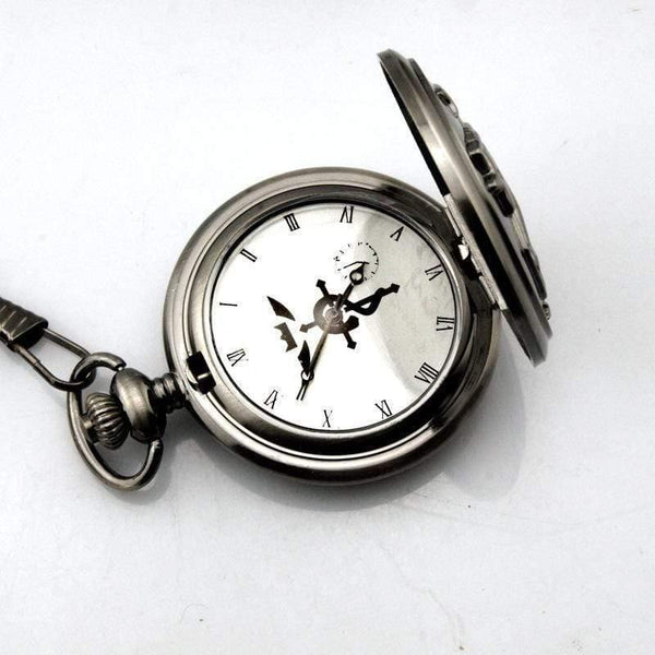 Planet Gates Simple style no box Pocket Watch Men's Quartz Watch Cosplay Edward Elric with Chain Anime Boy Gift Relogio Masculino