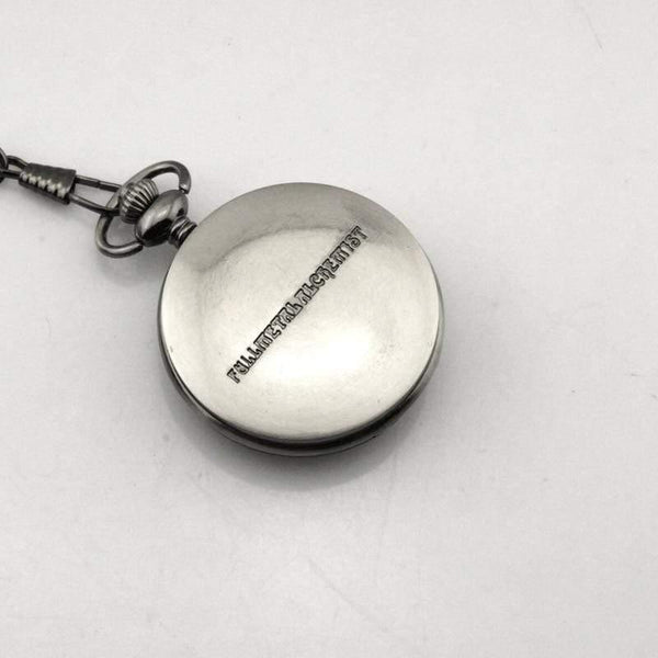 Planet Gates Simple style no box Pocket Watch Men's Quartz Watch Cosplay Edward Elric with Chain Anime Boy Gift Relogio Masculino