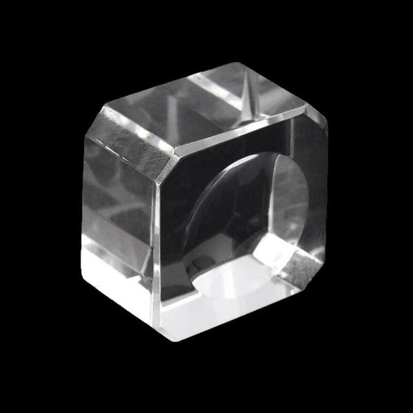 Planet Gates Simple Transparent Crystal Display Square Base Table Holder Stand Home Decor Ornament Glass Ball Bracket