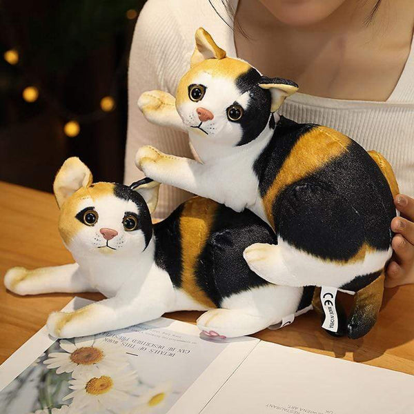 Planet Gates Simulation Pillow Cat Plush Toys Realistic Animal Pet Children Home Decoration Holiday Christmas Gift