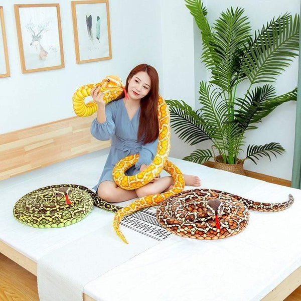 Simulation Snake Stuffed Dolls Soft Cute Snake Plush Toys For Games Popular Fashion Home Decor Plush Toy Child Game Stuff Doll