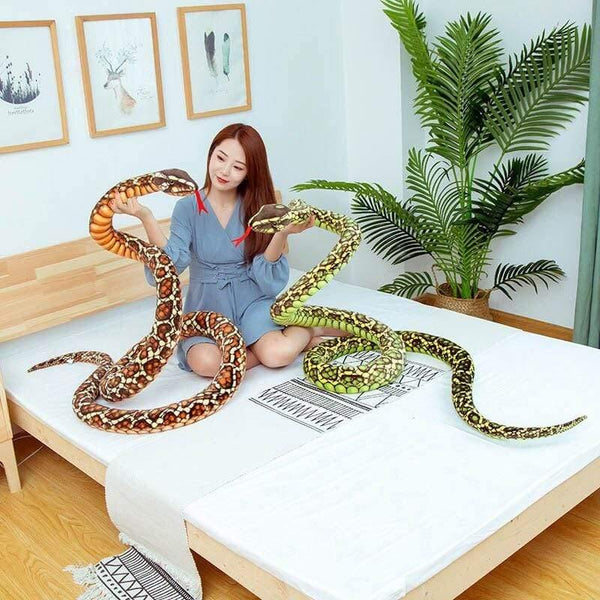 Simulation Snake Stuffed Dolls Soft Cute Snake Plush Toys For Games Popular Fashion Home Decor Plush Toy Child Game Stuff Doll