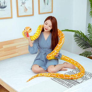 Simulation Snake Stuffed Dolls Soft Cute Snake Plush Toys For Games Popular Fashion Home Decor Plush Toy Child Game Stuff Doll