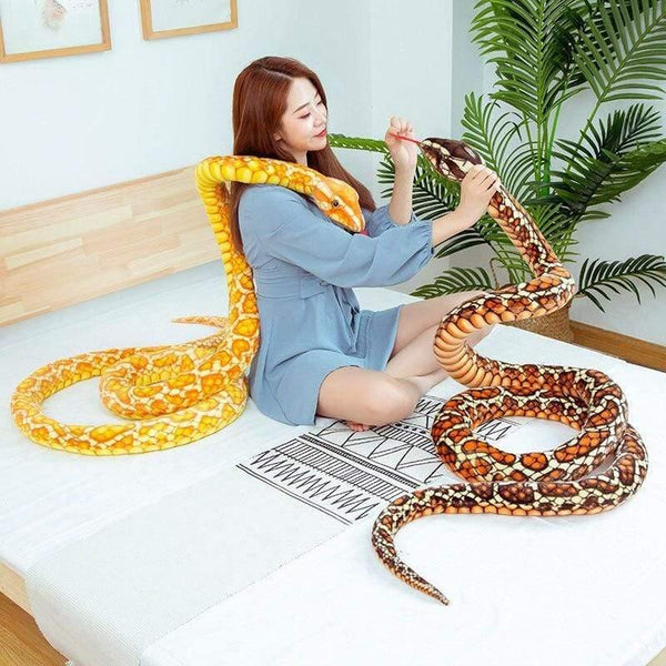 Simulation Snake Stuffed Dolls Soft Cute Snake Plush Toys For Games Popular Fashion Home Decor Plush Toy Child Game Stuff Doll