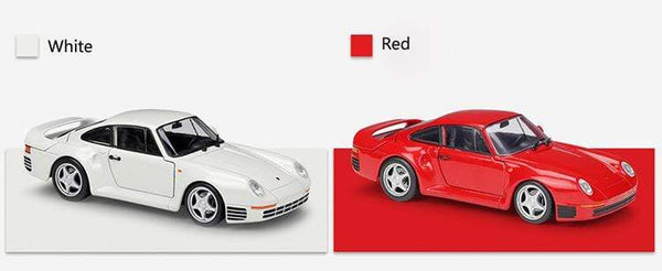 Planet Gates Simulator Welly Diecast Model Car 1:24 Scale Porsche 959 Classic Sports Car Metal Alloy Race Toy Car For Boy Gift Collection