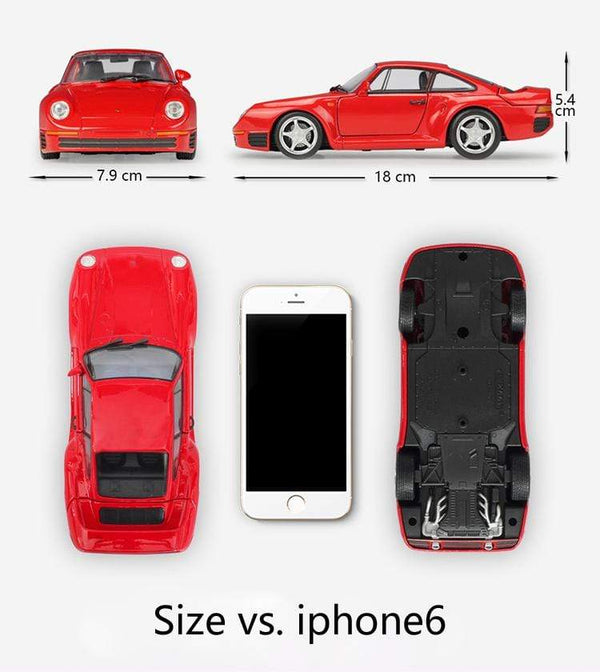 Planet Gates Simulator Welly Diecast Model Car 1:24 Scale Porsche 959 Classic Sports Car Metal Alloy Race Toy Car For Boy Gift Collection