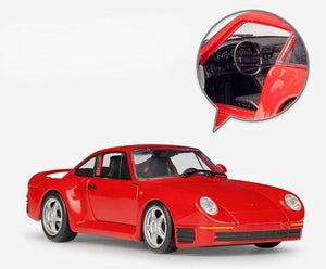 Planet Gates Simulator Welly Diecast Model Car 1:24 Scale Porsche 959 Classic Sports Car Metal Alloy Race Toy Car For Boy Gift Collection