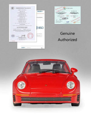 Planet Gates Simulator Welly Diecast Model Car 1:24 Scale Porsche 959 Classic Sports Car Metal Alloy Race Toy Car For Boy Gift Collection