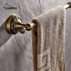 Planet Gates single bar European Bronze Brushed Bathroom Accessories Solid Brass Carved Bathroom Product Antique Brass Carved Bathroom Hardware Sets