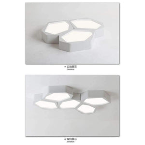 Planet Gates single black / 12W Library 1 Pcs Novelty Cell Led Light modern Commercial Lighting For Office Study Room Surface Black White Led Ceiling Lamp Avize