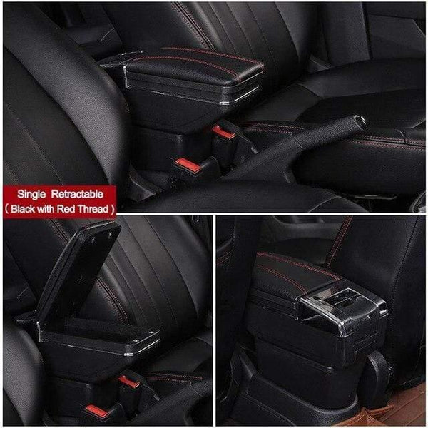 Planet Gates Single Black Red / Russian Federation Chevrolet Niva Armrest Box Niva 1 Universal Car Central Armrest Storage Box cup holder ashtray modification accessories
