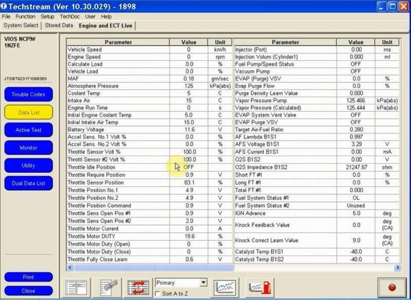 Planet Gates Single Cable Mini-VCI J2534 FOR Toyota/Lexus TIS Techstream V13.00.022 Diagnostic tool Cable MINI VCI