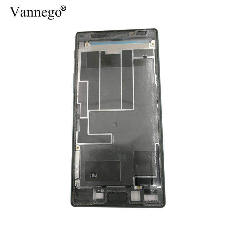 Planet Gates single card gold Middle frame For Sony Xperia Z5 Dual E6653 E6603 E6633 case Replacement parts Housing Metal With Dust Plug And Adhesive
