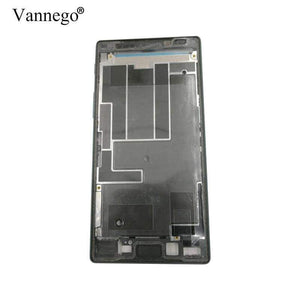 Planet Gates single card gold Middle frame For Sony Xperia Z5 Dual E6653 E6603 E6633 case Replacement parts Housing Metal With Dust Plug And Adhesive