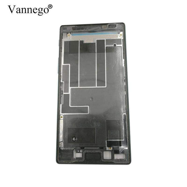 Planet Gates single card gold Middle frame For Sony Xperia Z5 Dual E6653 E6603 E6633 case Replacement parts Housing Metal With Dust Plug And Adhesive