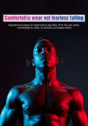 Planet Gates Single Ear Black TOMKAS Wireless Headphones 5.0 Stereo Earbuds Bluetooth Earphone Headphones TWS Wireless Bluetooth Headset with Charging Box