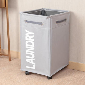 Planet Gates Single Grid Grey Laundry Basket Organizer 3 Grid Large Laundry Hamper Bin Waterproof Laundry Bags For Dirty Clothes Storage Box