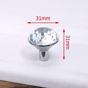Luxury Diamond Crystal Handles Shoe Box Cabinet Handles Closet Door  Drawer Knobs Wardrobe Pulls Pullers With Screws Hardware