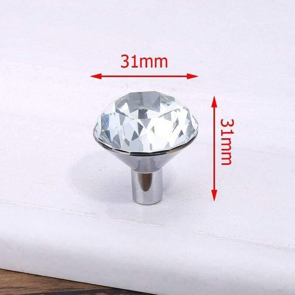 Luxury Diamond Crystal Handles Shoe Box Cabinet Handles Closet Door  Drawer Knobs Wardrobe Pulls Pullers With Screws Hardware