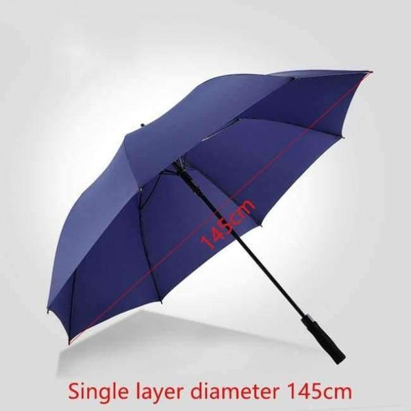 Planet Gates single layer blue / Germany Golf umbrella men strong windproof Semi automatic long umbrella large man and women's Business umbrellas mens Custom logo