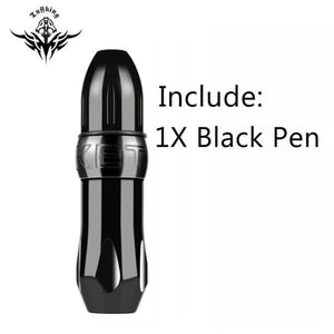 Planet Gates Single pen black Professional Rotary Tattoo Machine Swiss Motor Pen Permanent Makeup Tattoo Machine Sets Tattoo Power Strong Quiet Motor Supply