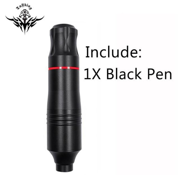 Planet Gates Single pen black Professional Tattoo Machine Set Rotary Gun Tattoo Pen Cartridges Needles Sets Permanent Makeup Machine Body Art Tattoo Supplies
