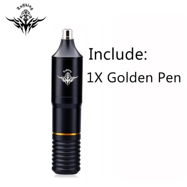 Planet Gates Single pen golden Professional Tattoo Machine Kit Complete Rotary Pen Set Tattoo Cartridge Needles For Permanent Makeup Eyebrow Tattoo Body Artist