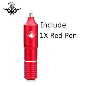 Planet Gates Single pen red Professional Tattoo Machine Kit Complete Rotary Pen Set Tattoo Cartridge Needles For Permanent Makeup Eyebrow Tattoo Body Artist