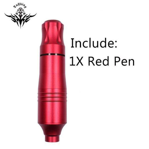 Planet Gates Single pen red Professional Tattoo Machine Set Rotary Gun Tattoo Pen Cartridges Needles Sets Permanent Makeup Machine Body Art Tattoo Supplies
