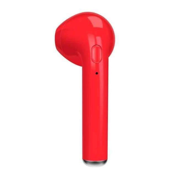 Planet Gates single- red Wireless Earbuds Handsfree Headphone I7 Bluetooth Earphone In Ear Buds for Earpods IOS Xiaomi All Mobile Phones