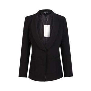 Planet Gates single top / S Black Office pants Suit set  Female Casual Slim Elegant Women's Suits Coat V Neck Sexy Chic Set Suit Blazer or pants