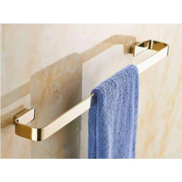 Planet Gates single towel bar 1 Newly Brass Bathroom Accessories Set, Gold Square Toilet Brush Holder,Paper Holder,Towel Bar,Towel Holder, bathroom Hardware set
