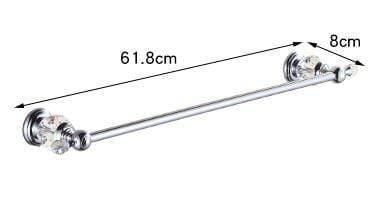 Planet Gates single towel bar Solid Brass Chrome Finish Bathroom Accessories Set,Robe Hook,Paper Holder,Towel Bar,Soap Basket,bathroom Sets,