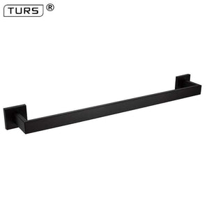 Planet Gates Single Towel Bar Stainless Steel Bathroom Hardware Set Black Matte Paper Holder Toothbrush Holder Towel Bar Bathroom Accessories