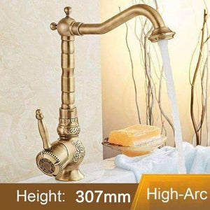 Planet Gates Sink Faucet - long Bathroom hardware set Antique Brass Carved Bathroom Products wall mounted brass Bathroom Accessories set shelf towel rack A2D